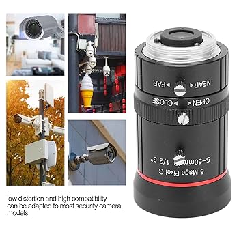 Amazon | 5 ～ 50mm C マウント ズーム レンズ、5MP 産業用